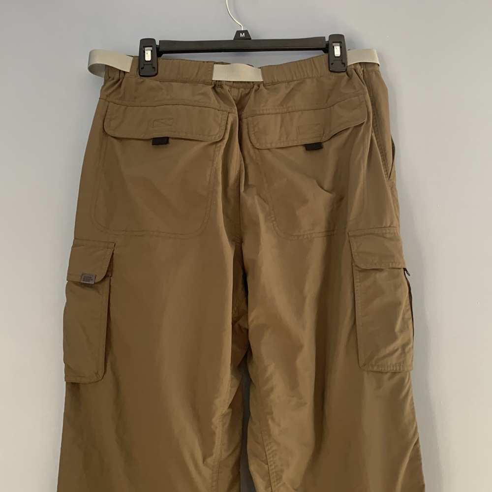 Eastern Mountain Sports Hiking Pants Size 34X32 Like New Army Green Ankle Zip - Picture 6 of 12